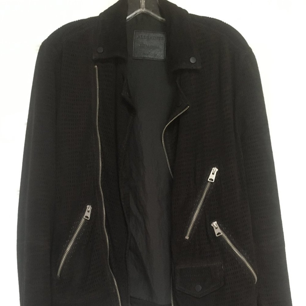 All Saints Miller Suede Moto Jacket